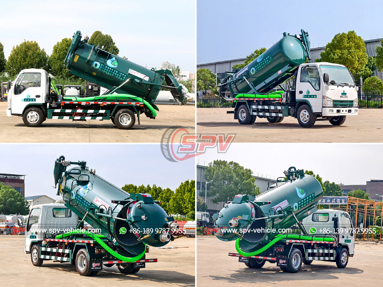 ISUZU 4,000 Litres Refuse Water Disposal Truck - Different Sides